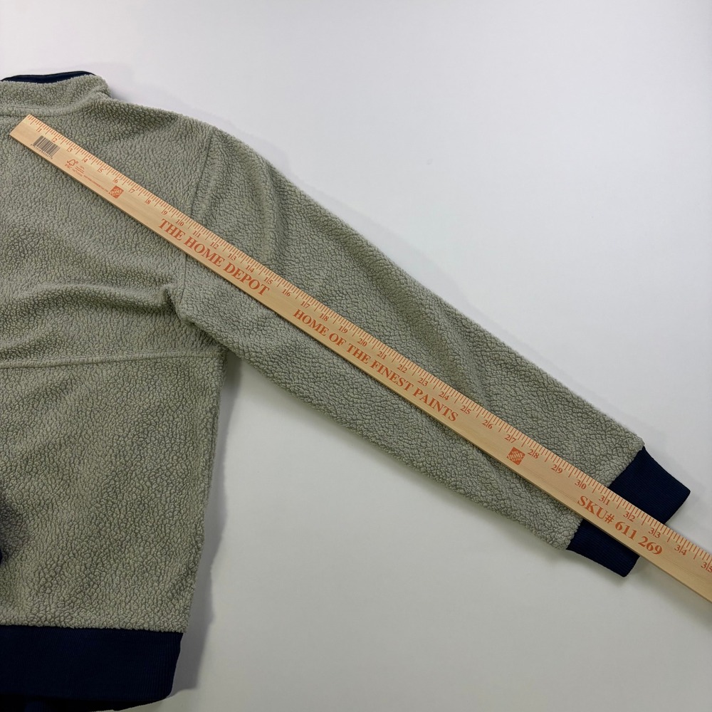 Patagonia Retro Pile Fleece Jacket Mens Medium Oatmeal Navy Full Zip STY26125 - Picture 11 of 11